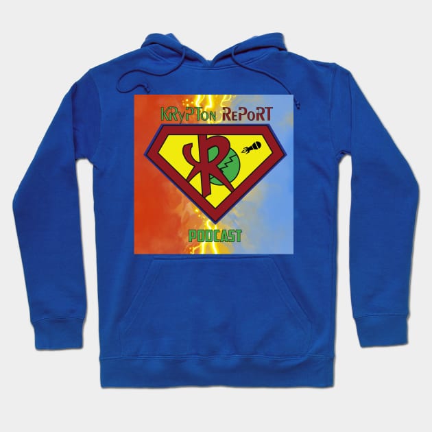 Old logo new back ground Hoodie by Krypton Report Podcast 